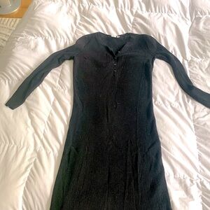 gap maternity. Ribbed sweater dress size medium. Black. Gently worn